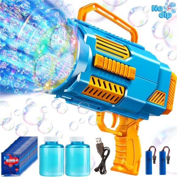 Sloosh Bubble Gun Toy, 10000+ Bubbles, No Dip Automatic Bubble Machine - Picture 1 of 7